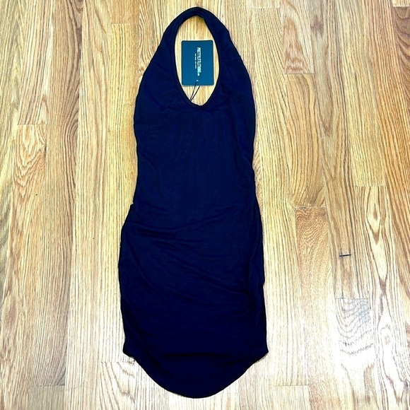 BRAND NEW PRETTY LITTLE THING BLACK HALTER MINI DRESS SIZE 2 women’s - Picture 1 of 4